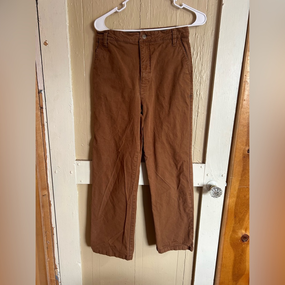 Toad&Co Women's Earthworks Wide-Leg Pants in Brown